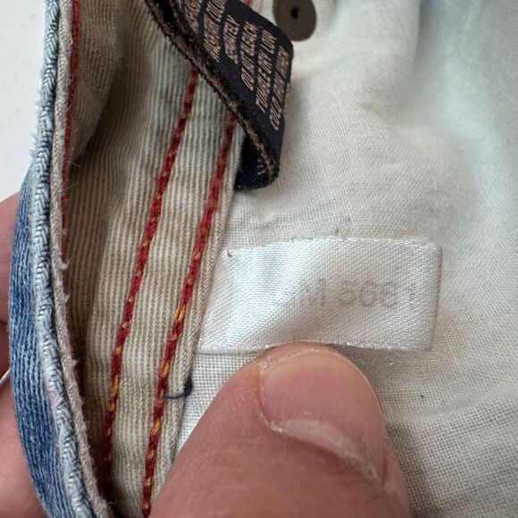 Marithe Francois Girbaud Shorts Mens Size 34 Blue Jean Baggy Jorts Vintage Y2K - Picture 16 of 16